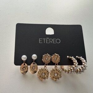 Brand new ETEREO earring set